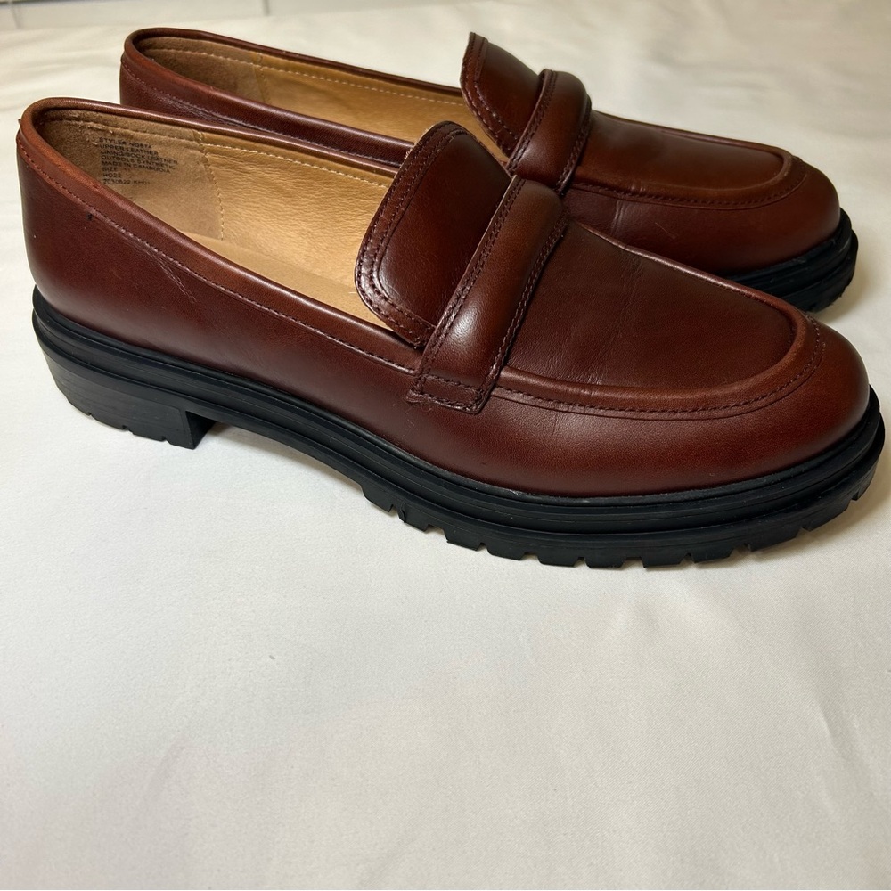Madewell Brown Leather Penny Loafers - Picture 3 of 12